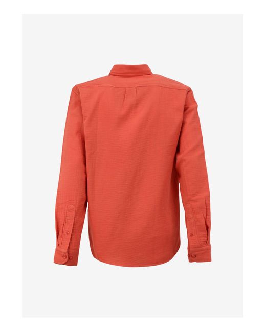 Lee Jeans Locker Sitzendes, Weit Geschnittenes Orangefarbenes Hemd Aus 100 Baumwolle Für Herren in Red für Herren