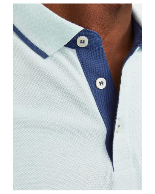 Jack & Jones Poloshirt paulos kurzarmshirt mit polokragen in Blue für Herren