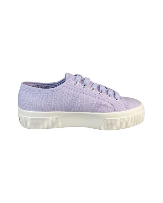 Superga Purple Low sneaker 2740 platform low top s21384w ach violet favorio baumwolle