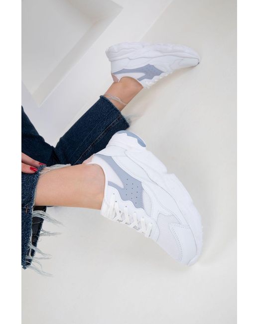 Soho Blue Blau-Pulver Sneaker Für Damen
