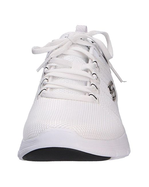 Skechers White Sneaker flacher absatz