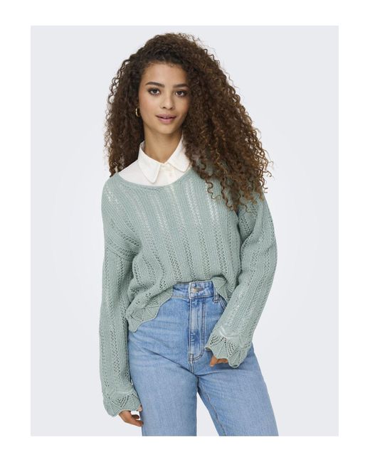 ONLY Blue Strickpullover Onlelba Strickpullover Für Damen