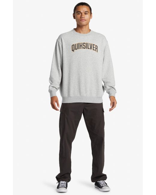 Quiksilver Pullover-Sweatshirt – Mischung Aus Algodön Und Polyester, Waschung: Garment Für Herren in Gray für Herren