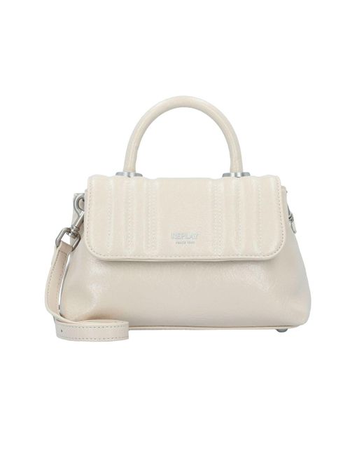 Replay White Handtasche 23.5 Cm Für Damen