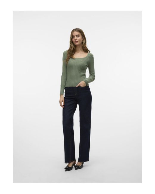Vero Moda Green Strickpullover Vmcecilie Pullover Für Damen