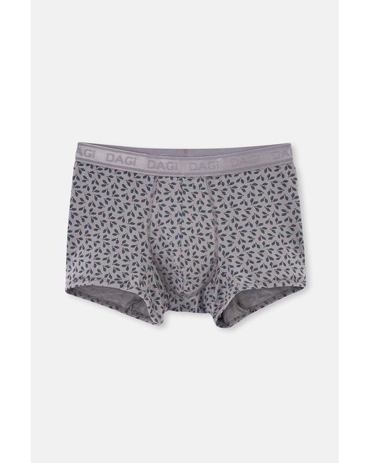 Dagi Schwarz 4210 3-Teiliger Gemusterter Micro-Modal-Boxer Für Herren in Black für Herren