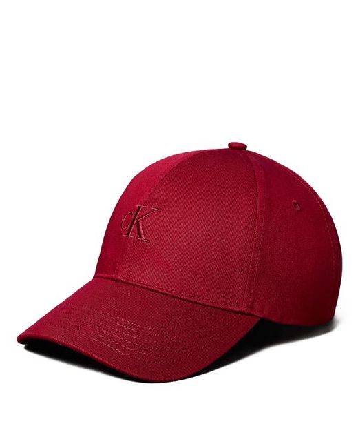 Calvin Klein Red Baseballkappe Mit Gesticktem Monogramm
