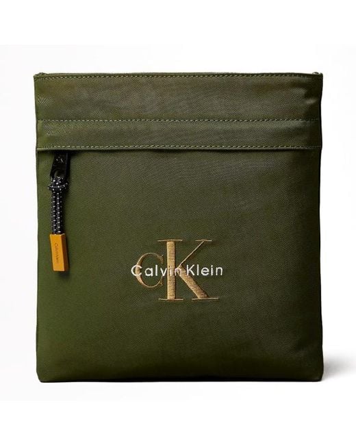 Borsa Piatta di Calvin Klein in Green da Uomo