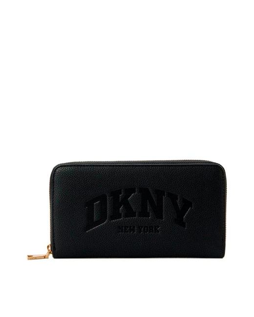 DKNY Black Hadlee Zip Around Wallet
