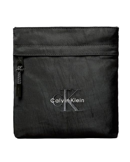 Borsa Piatta di Calvin Klein in Black da Uomo