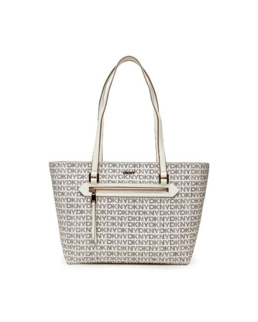 DKNY White Bryant-Tragetasche