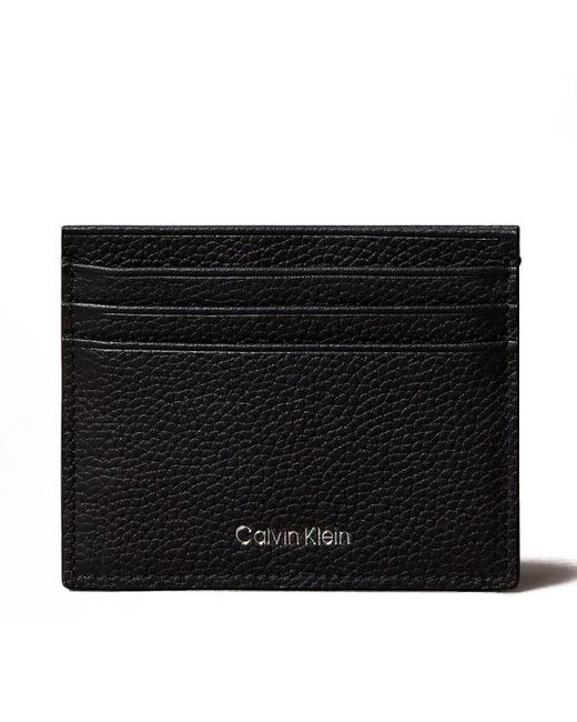 Calvin Klein Kartenhalter Mit Eingraviertem Logo in Black für Herren