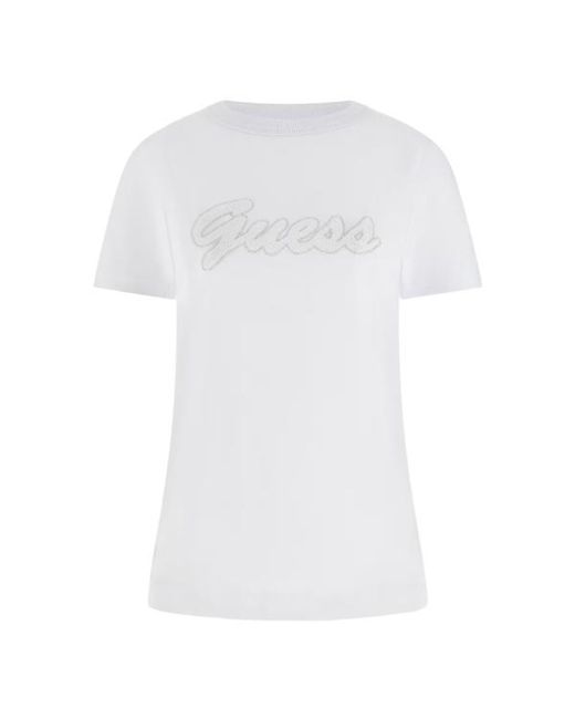 Guess White T-Shirts, Tops Und Polos