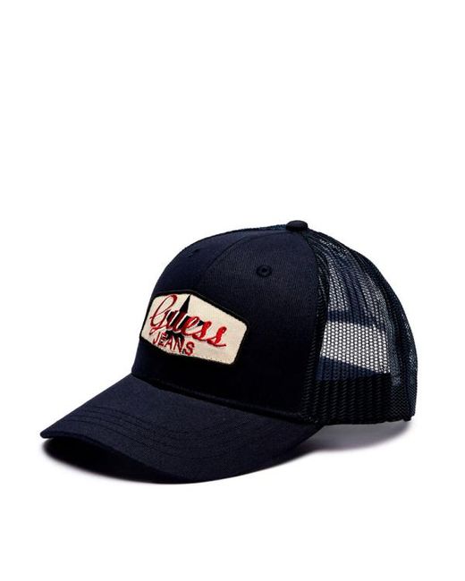 Guess Blue Trucker-Cap Mit Patch