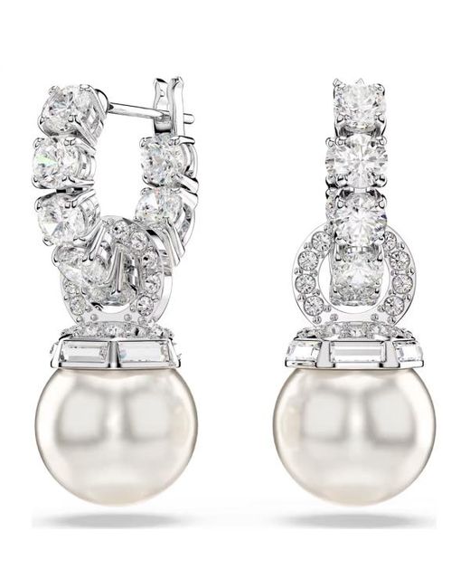 Orecchini Matrix di Swarovski in Metallic
