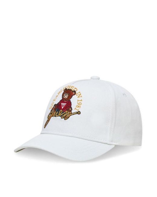 Guess White Baseballmütze