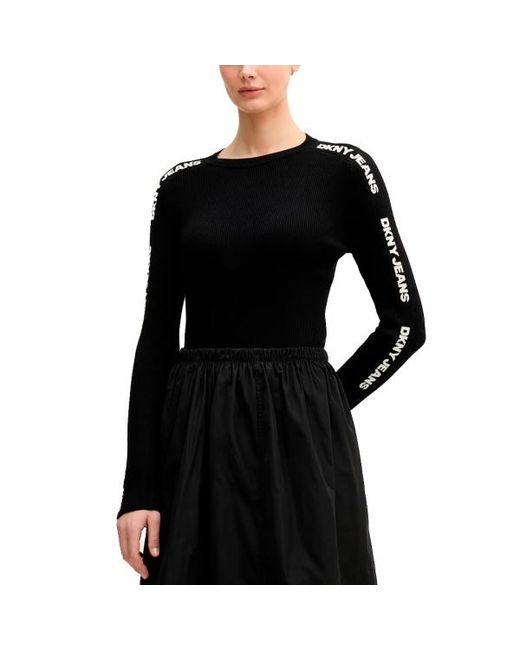 DKNY Black Strickjacken Und Pullover