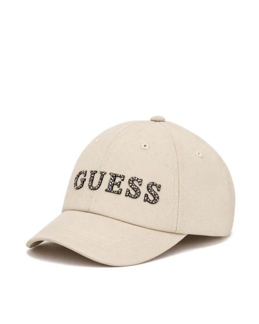 Guess Natural Einfache Baseballkappe Aus Gabardine