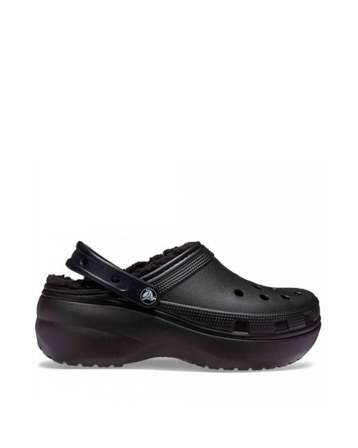 CROCSTM Black Clogs Classic Platform Gefüttert W