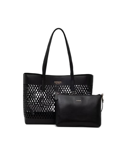 Borsa Tote Letty 2 di Guess in Black