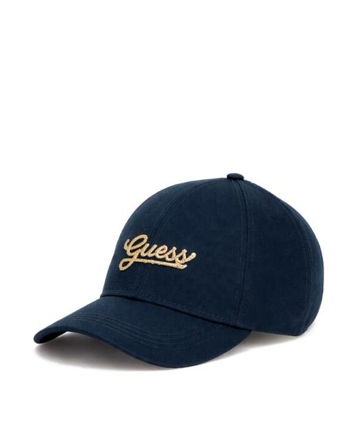 Guess Blue Baseballkappe Mit Logo