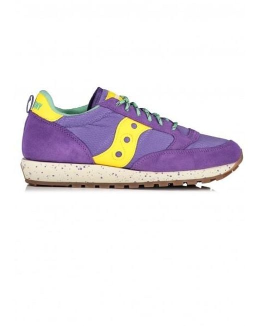 Saucony Synthetic Jazz Original in Purple Yellow (Purple) for Men Lyst