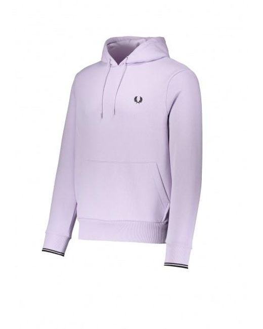 Fred Perry Tipped Hooded Sweatshirt in Purple for Men | Lyst