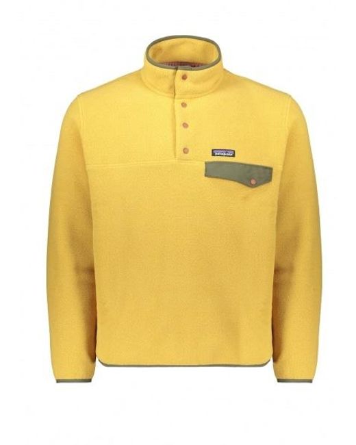 Patagonia Yellow Lightweight Synch Snap Fleece for men
