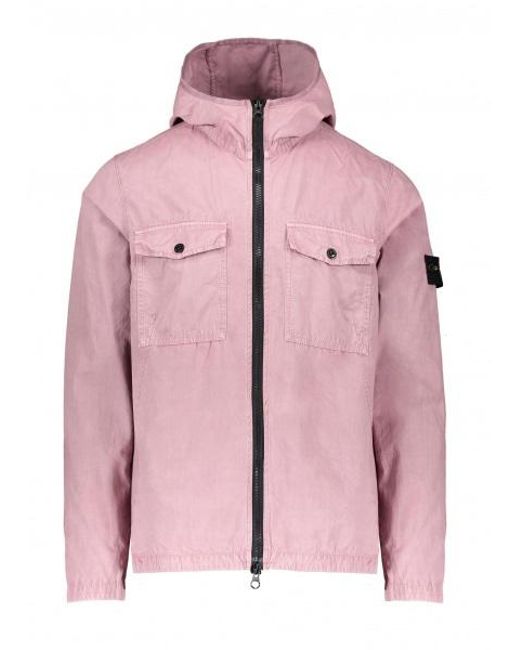 Zip Overshirt in Rose (Pink 