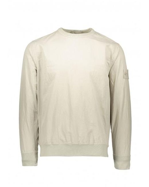 Stone Island Ghost Cotton Resin Sweater in Natural for Men | Lyst Australia