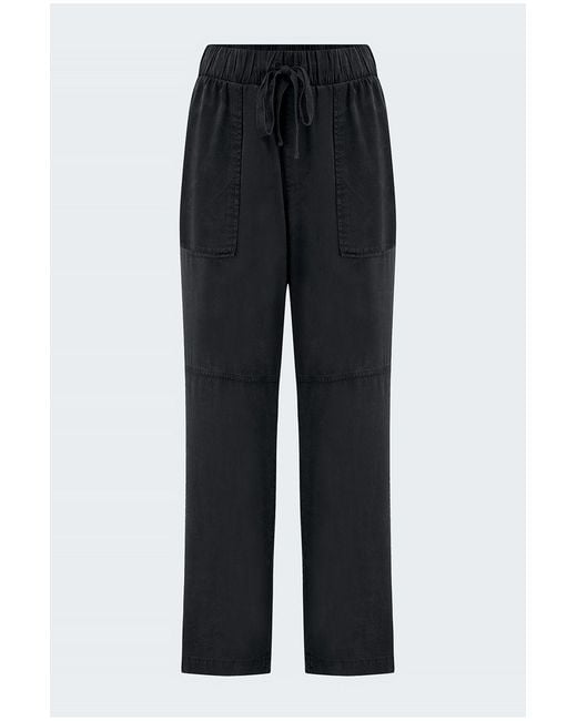 Bella Dahl Black Utility Tie Waist Trouser