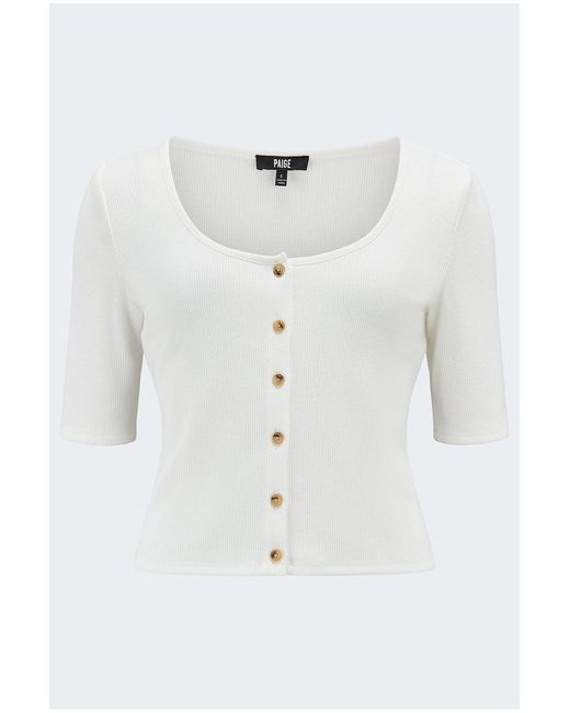 PAIGE White Evette Top