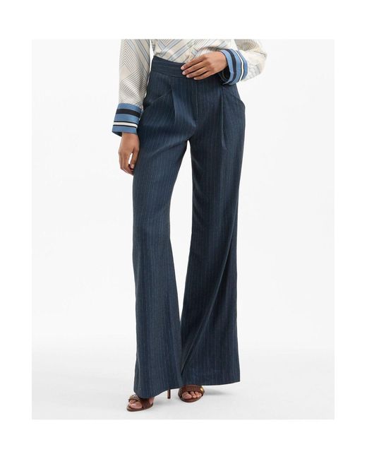 Veronica Beard Blue Rimini Pant