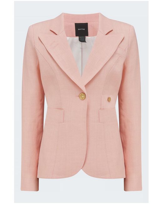 Smythe Pink Duchess Linen Blazer