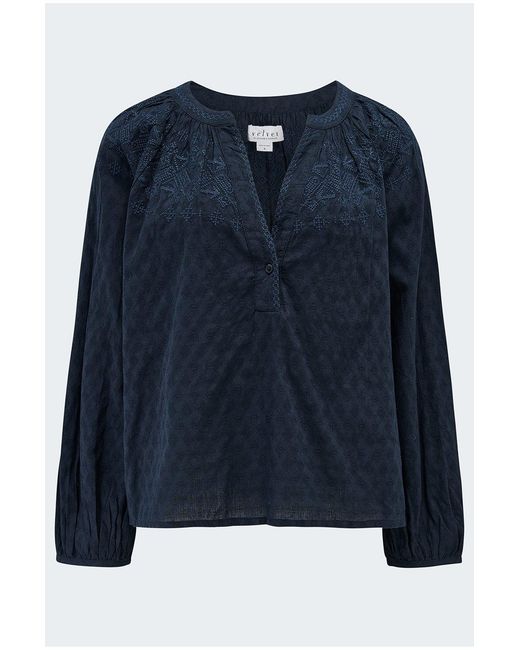 Velvet By Graham & Spencer Blue Carina Top