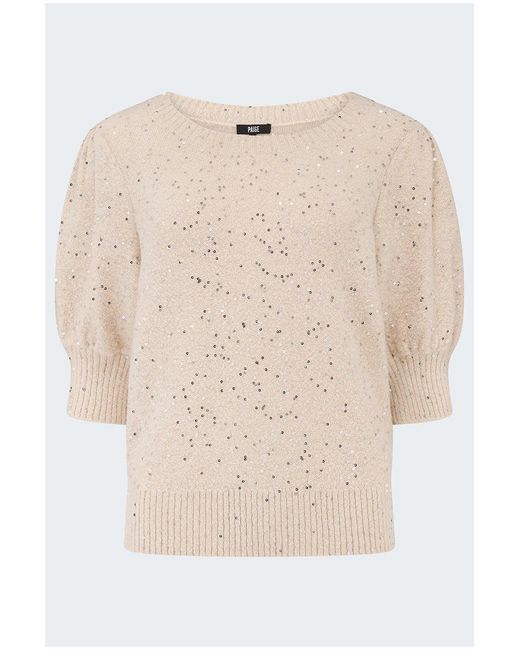 PAIGE Natural Gladiolus Sweater