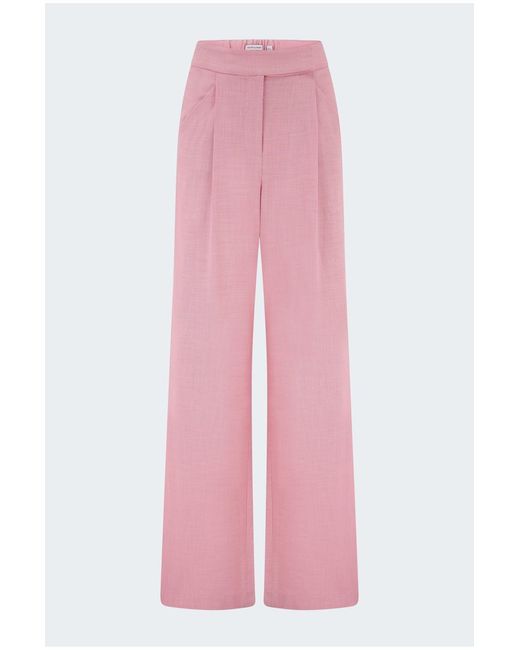 Veronica Beard Pink Marbeau Pant