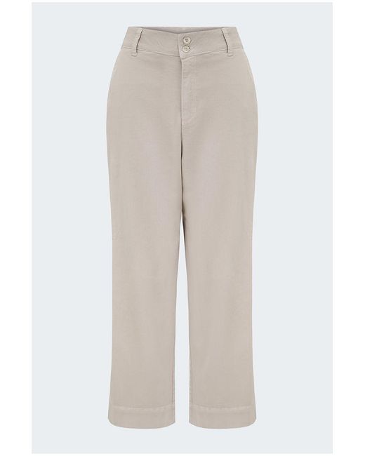Bella Dahl Natural Saige Wide Leg Trouser