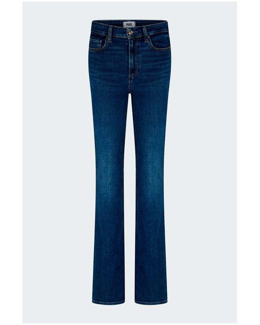 PAIGE Blue High Rise Manhattan Boot 32'