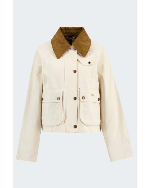Barbour Natural Cropped Beadnell Casual Jacket