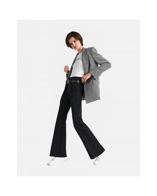 Riani Pull On Kick Flare Trousers Size: 16, Col: Black