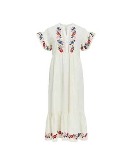 Object White Citta Embroidered Dress