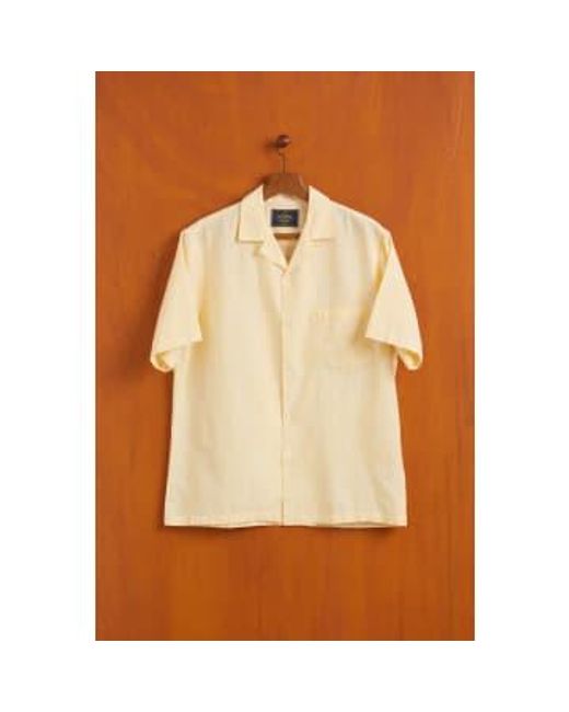 Portuguese Flannel Brown Summer Blend Shirt S for men