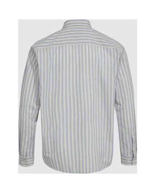Minimum Gray Jack Hydrangea Long Sleeved Shirt S for men