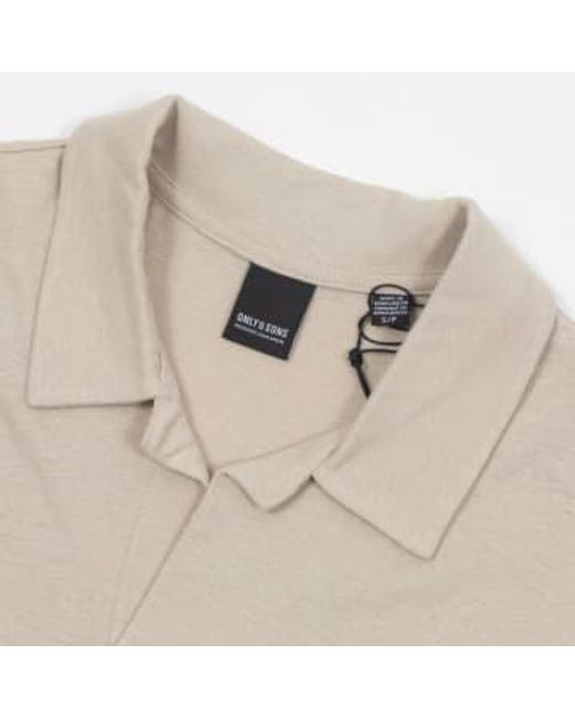 Only & Sons Natural Resort Polo Shirt for men