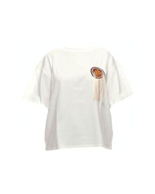 Camiseta TSKD05210 panna Akep de color White