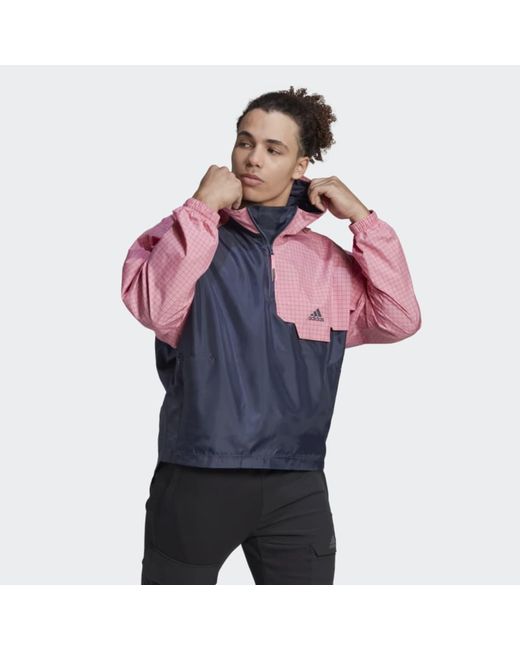 pink windbreaker men
