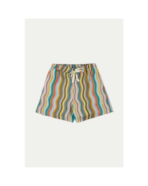 Howlin' By Morrison White Multi Wave Private Shorts / Xs
