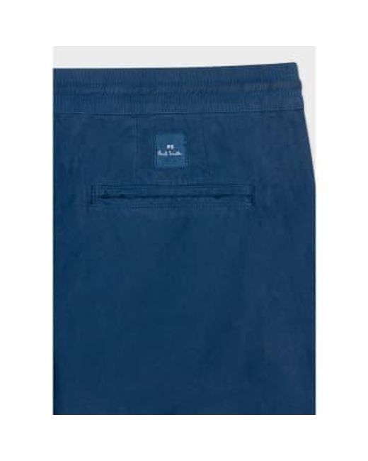 Dark Drawcord Trousers di PS by Paul Smith in Blue da Uomo