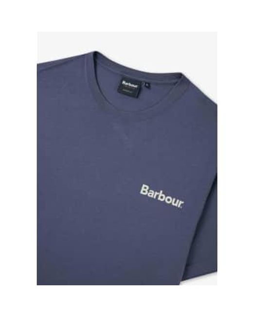 Barbour Blue S Hindle Graphic T-shirt for men